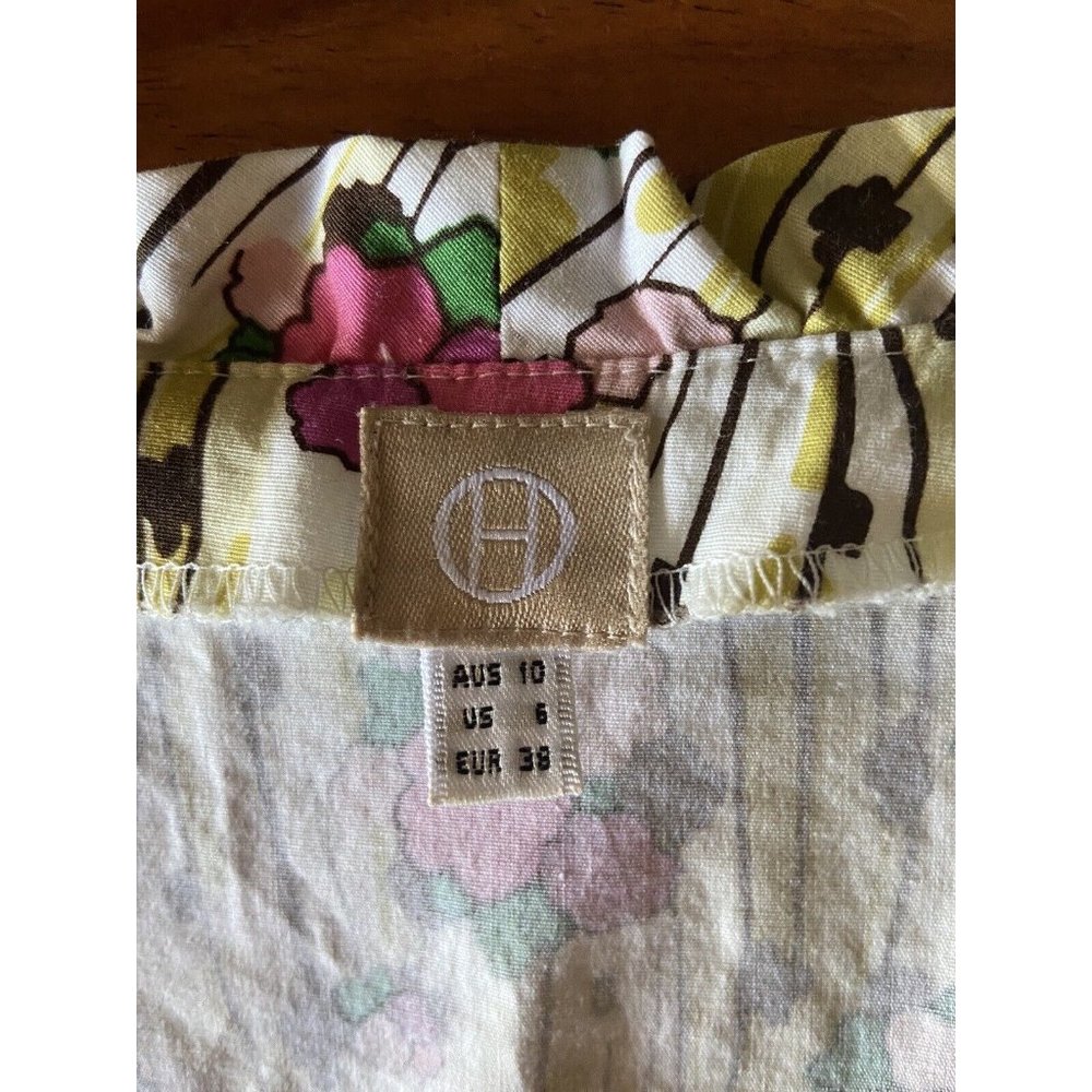 🌱 LISA HO cute Designer sleeveless cotton corset Blouse Shirt Top 10 lace up - Picture 3 of 16